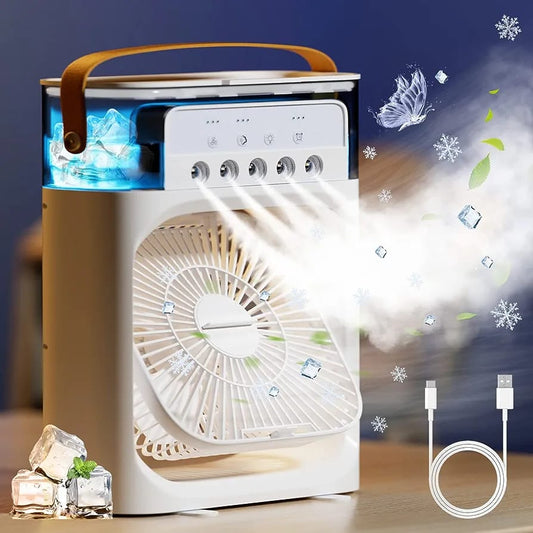 Ventilador Portatil Con Humidificador